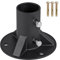 Insaga Round Post Holder, 52mm Round Fence Post Bracket Heavy Duty Round Post Base Support for Chain Link Fence Post/Deck/Railing/Mailbox/Concrete Post