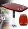WSIKGHU RV Tischplatte Teleskopisch Marine Boot RV Tischplatte Caravan Tisch Bootstisch und Ständer mit 4 Getränkehaltern Caravan Yacht Eiche lackiert Tisch Caravan Yacht Eiche Tisch