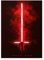 Displate Offiziell Star Wars MetallPoster Magnetische Befestigung Inklusive Lizenziert Bilder Hochwertiges Poster Star Wars - Lightsabers - Kylo Ren Poster 67.5 cm x 48 cm