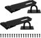 Bwintech candado de 2 piezas negros de 4 pulgadas (100mm) 304 cerraduras de puerta de acero inoxidable para armarios de puertas de dosel, con tornillos
