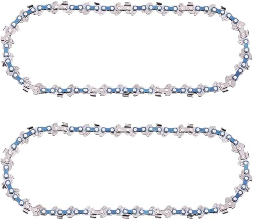 6 Zoll Mini Kettensäge,Akku Kettensäge Elektro,Ladegerät,Ersatzkette, Selbsteinstellende Kette,Handkettensäge für Gartenscheren Holzschneiden Astschere (Ersatzkette)