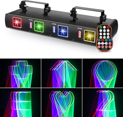 DiscoLicht Partylicht, UKing 30W RGB Stroboskop Disco Licht Projektor, Partylicht Musikgesteuert Lichteffekt DMX-Steuerung Bühnenbeleuchtung für Bar Geburtstag Clubs Bankettsäle Weihnachten
