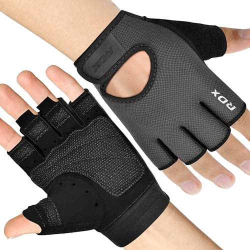 RDX Fitness Handschuhe Herren Damen, Trainingshandschuhe Krafttraining Anti-Rutsch Gewichtheber Handschuhe, handgelenkschutz für Gewichtheben Gym Bodybuilding HIIT-Übung Weight Lifting Gloves