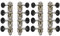 Fivetwofive 4x 4L4R Mandolin Tuning Pegs Machine Heads Tuning Pegs for Instruments An 8 Strings