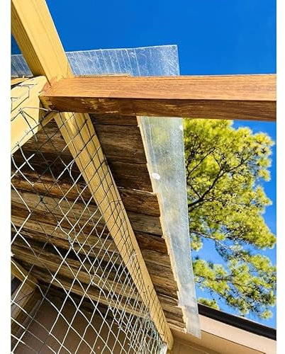 Rygcrud Polycarbonat-Dachbahnen, Leicht Zu Biegen Isolierpaneele Abdeckung Für Pergola Gewächshaus Hühnerstall Regenfest, 85% Lichtdurchlässigkeit, 0,7mm Dick (Farbe : klar, Größe : 39.4 x23')