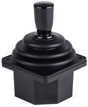 EKOUQIN Industrie-Joystick SMC45D zweiachsiger Hall-Wippenkreuz-Grenzwert, elektrischer Steuergriff Industrie-Joystick für industrielle Steuerung(24V,Output 0.3-4.7V)