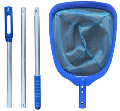 | Skimmer de piscina con poste | Red de limpieza de herramientas | Red de skimmer de bañera de hidromasaje | Herramienta portátil de limpieza de piscina | Skimmer de mano de piscina, skimmer de poste