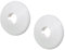 White Radiator Pipe Collars, 10mm, Set of 2