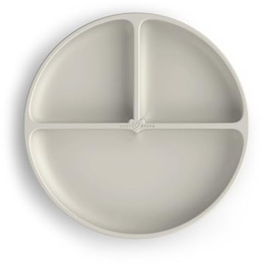 Baby Steps Silikon Teller für Babys & Kleinkinder mit Rutschfestem Saugnapf | Geteiltes Geschirr BPA-frei | Spülmaschinengeeignet