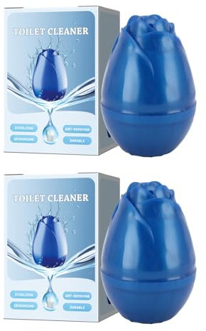 Nettoyeur Automatique de Réservoir de Toilette 2 Pièces, Nettoyants de Réservoir de Toilette à Libération Lente pour Désodoriser le Détartrage, Nettoyants de Toilettes Ménagers