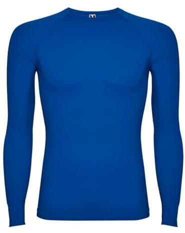 Boys Base Layer Thermal Kids PE Fitness Long Sleeve School MMA Boxing Gym T-Shirt Winter Outdoor Football Running Hiking Cycling Sports Compression Top (UK, Age, 7 Years, Regular, Royal Blue)
