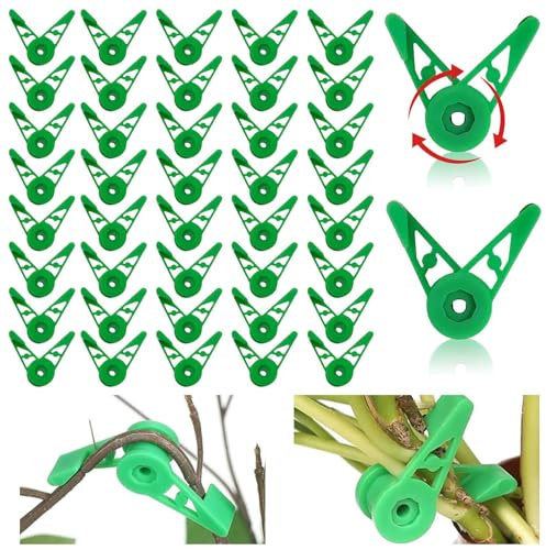 50 Stück Lst Clips 360 Grad Verstellbar Pflanzenbieger Abnehmbar Low Stress Training Pflanzen Clips Pflanzen Bieger Pflanzenbieger Clip Pflanzenclips für Garten Topfpflanzen Gemüse Blumen