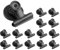 15 Stück Magnetklammer 30mm, Magnete Kühlschrank mit Magneten Ultra Stark,Magnetklammern Magnete für Magnettafel, Magnetische Clips Kühlschrankmagnete für Kühlschrank Whiteboard Fotos Kalender,Schwarz