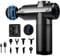 Massage Gun Deep Tissue, Mini Muscle Percussion Massager 32 Gear Adjustment Massagers with LCD Touch Screen 8 Heads for Shoulder Body Back, Black