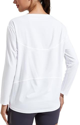 Pioneer Camp Damen Langarmshirt Sport Baumwollmischung Lockeres Fitness Top mit