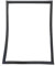 ZUADZAFC Refrigerator Door Seal Strip，Compatible For Haier，BCD-186KB Magnet PVC Rubber Gasket Refrigerator Door Parts 50×72cm 50×65cm(Under seal strip)