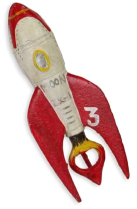 A Rocket Bottle Opener Cast Iron Replica Retro Design Decoration