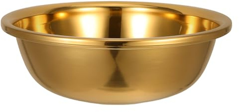 TOYANDONA Stainless Bowls Large Kitchen Basin Metal Bowl Multifunctional Storage Basin