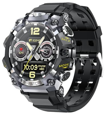Rainbuvvy Reloj inteligente para hombre con pantalla táctil de 1,5 pulgadas, 4G LTE, 3GB+32GB, rastreador de actividad, batería de 1150 mAh, cámara dual, WiFi, GPS, sistema autónomo (plata)