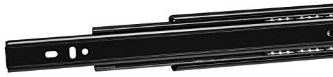 SOTECH 4 Paar (8 Stück) Vollauszüge KV3-45-H45-L700-NF schwarz 700 mm (eingeschoben) Schubladenschiene mit 45 kg Belastbarkeit