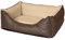 CopcoPet Hundebett Rocco Mocca 80 x 60 cm – Wendebett aus pflegeleichtem Kunstleder – Waschbar & bequem – Mit erhöhtem Rand – Formstabiler Schlafplatz für kleine Hunde