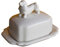 FANCYPUMPKIN Creative Design Porcelain Butter Dish Decorative Butter Keeper with Animal Lid Cover, Dog
