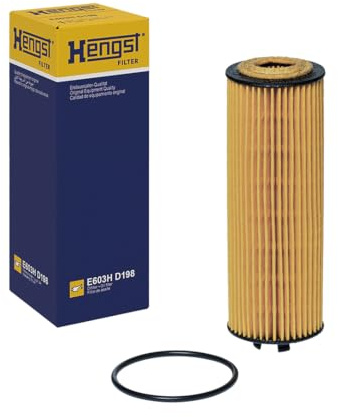 HENGST - Ölfilter E603H D198 - Öl-Filtereinsatz für KFZ | Hochwertiger Motorölfilter für KFZ mit Otto- oder Dieselmotor - Robuster Ölfilter mit hoher Schmutzaufnahmefähigkeit