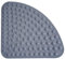 Bathsafe Sector Rubber Corner Shower Mat Anti-slip Quadrant Bath Mat Anti-Bacterial Suction Mat for Shower or Tub,Non-slip Bathtub Mat,53x53CM,Grey