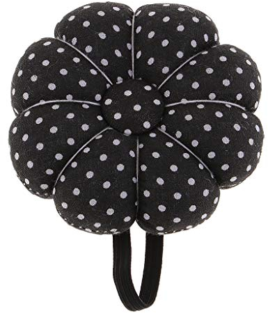 B Baosity Handgelenk Tischnadelkissen Arm Nadelkissen Kürbis Stecknadel Kissen Nadeln Speicher - Schwarz