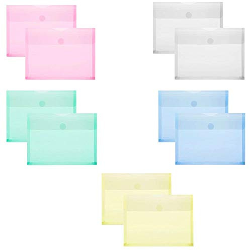 FolderSys 10 Wrap-around Pockets Assorted Colours Smooth DIN A5