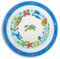 Tyrrell Katz Kids Ocean Printed Plate in Melamine - Dishwasher Safe Children's Outdoor Dining Everyday Tableware - 21.5 cm