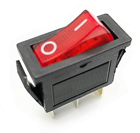 Rocker Switch Lighted On Off for Electric Fireplaces FMI Desa 120927-24 120 Volt