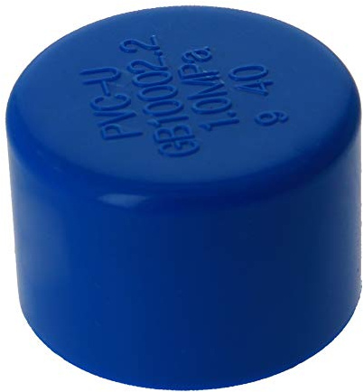 MroMax 10Pcs 40mm PVC Pipe Cap Fitting Slip Socket External End Caps for Irrigation and Underground Residential Sprinkler Systems Blue