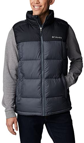 Columbia Pike Lake Vest, Piumino Smanicato Gilet Uomo, Black/Graphite, L