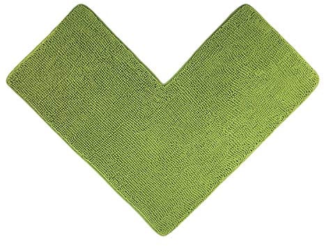 WohnDirect Eck Duschmatte 100 x 100 x 50 cm | Grün | rutschfest & Waschbar, idealer Duschvorleger für eckige Duschkabinen zum Set kombinierbar, Badematten & Badteppiche, Oeko-TEX Zertifiziert