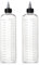 Segbeauty 2pcs Bouteilles cheveux, colorant 500ml Couleur des cheveux Bouteille Squeeze avec échelle de mesure du ratio graduées, Rechargeables plastique vide Dyeing outil pour Salon