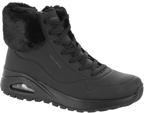 Skechers Damen Uno Rugged Fall Air Stiefelette, Black, 37.5 EU