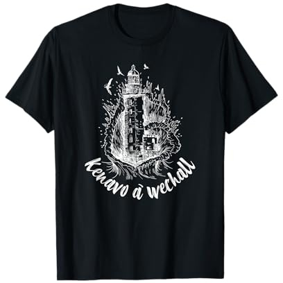 Phare Bretagne - Kenavo à Wechall - Vacances bretonnes T-Shirt