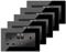 5 Pack CNBINGO Glass Double Switched Socket with 2 USB-A Charging Ports, Black Tempered Glass Panel Wall Outlet, 2 Gang 13 Amp Electric Power Socket
