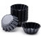 Jzhen 12 Piezas Molde de Tarta de Huevo, Set Redondo Molde Magdalenas, Moldes para Hornear, Moldes Mini Tartaletas Acero Carbono, Molde para Quiche Tarta