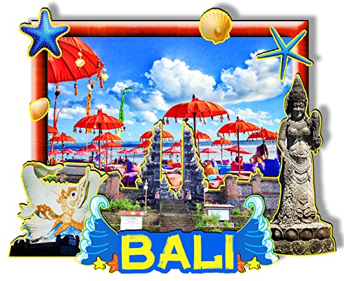 Orlybar Bali Indonesien Holzmagnet, 3D-Kühlschrankmagnete, Reise-Sammlerstück, Souvenirs, Dekorationen, handgefertigtes Kunsthandwerk-2, TangZJ-1061
