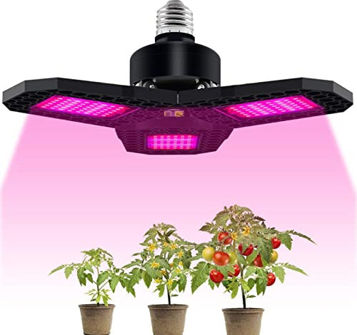 Abonda LED élèvent la lumière,Lampes de Culture d'intérieur à LED Pliables pour - Lampe de Serre pour la Croissance des pour tomates, poivrons, aubergines et Roses