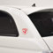 Adesivi ABARTH 500 logo scorpione auto 595 tuning sticker (ROSSO)