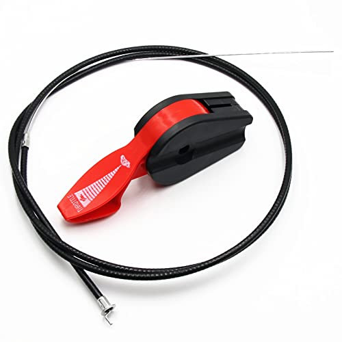 WaruiTT Lawn Mower Throttle Cable Kit with Universal Switch Lever Control Handle fits Lawn Mowers Garden Tools (65 Kit)