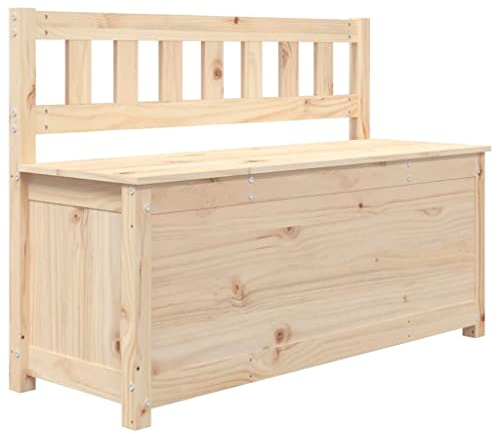 vidaXL Bench 110x41x76.5 cm Solid Wood Pine