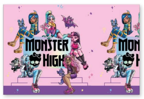 Procos Kunststoff-Tischdecke für Monster High (1,80 x 1,20 m)