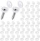 Lot de 100 Cache Vis Blanc 15mm à Charnière en Plastique pour M 4 à M 6 - Cache Rivet Capuchon
