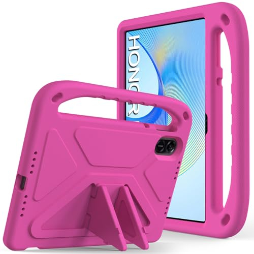 XunyLyee Custodia bambini per Honor Pad X9 11,5 cover, leggera e antiurto con maniglia Custodia per bambini - Rosa