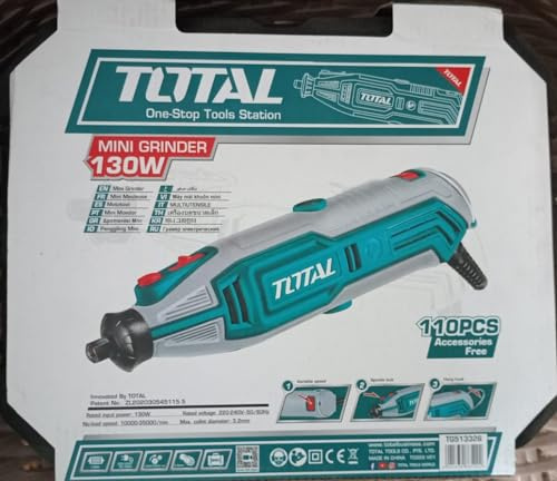 TOTAL TG513326 Mini smerigliatrice da 130 W