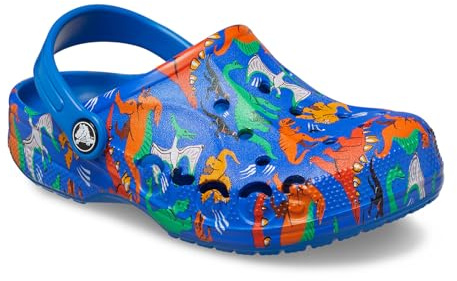 Crocs Unisex Kids Baya Clog K Clog, Printed Bright Cobalt, 6 UK